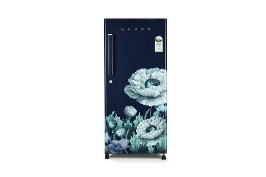 Lloyd Icecool Series 185 L Direct Cool Refrigerator 1 Star Eden Escape Blue | Wide Voltage Cooling Performance