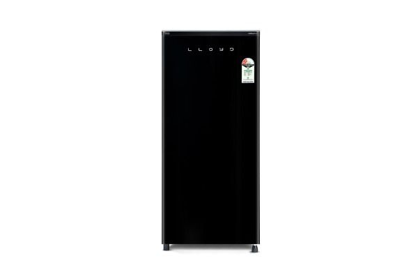 Lloyd Icecool Series 185 L Direct Cool Refrigerator 2 Star Glass Black | Copper Freeze Fast Cooling