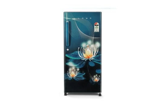 Lloyd Icecool Series 185 L Direct Cool Refrigerator 3 Star Night Petals Aqua | Copper Freeze Fast Cooling