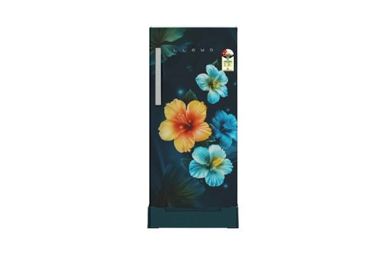 Lloyd Icecool Series 175 L Direct Cool Refrigerator 2 Star Secret Garden Aqua | Fast Cooling & Flexible Storage