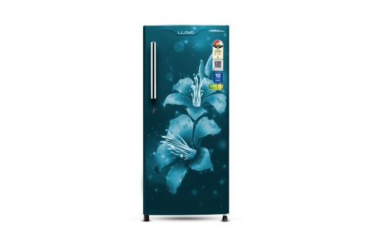 Lloyd Icecool Series 185 L Direct Cool Refrigerator 2 Star Lilly Aqua | Copper Freeze with Fleximax Storage