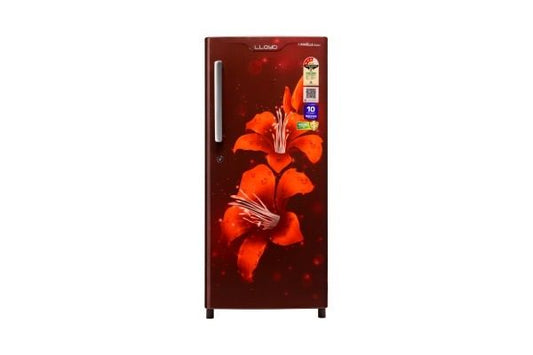 Lloyd Icecool Series 185 L Direct Cool Refrigerator 2 Star Lilly Wine | Copper Freeze with Fleximax Storage