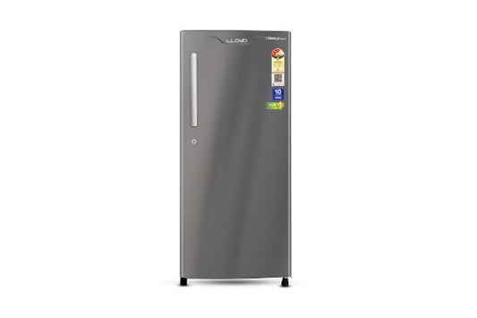 Lloyd Icecool Series 185 L Direct Cool Refrigerator 3 Star Inox Graphite | Copper Freeze with Fleximax Storage