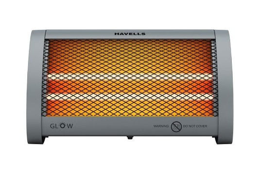 Havells Glow Quartz Infrared Room Heater GHRGHEKE080 800W | Dual Heat Setting with Tip-Over Safety