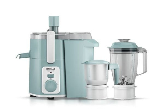 Havells Hexo Punch Juicer Mixer Grinder GHFJMGFE095 900W | 2 Jar JMG with SS304 Juicing Mesh