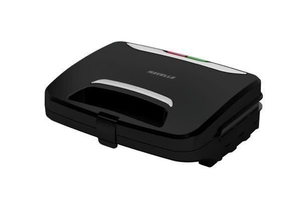 Havells Hexo Big Fill Sandwich Maker GHCSTETK090 900W | Non-Stick Big Fill Plates with Cool Touch Handle