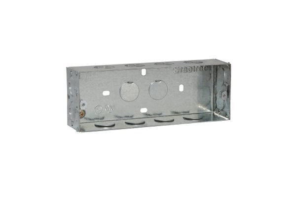 Havells 8M H GI Box with 6 Clamp ACTCMIIH08 | Rust Resistant Horizontal Modular Switch Box