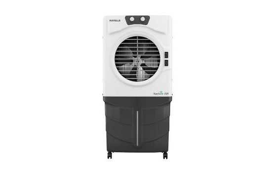 Havells KoolAire Desert Air Cooler GHRACAAE019 115L White Grey | Metal Blades with Honeycomb Pads