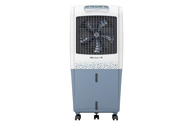 Havells KoolGrande-i Desert Air Cooler GHRACBKE9X0 90L White Grey | Remote Control with Timer & Honeycomb Pads