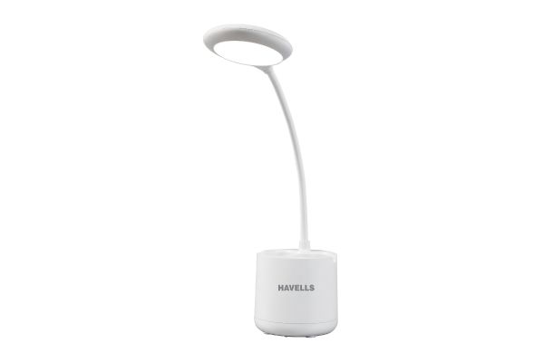 Havells LTS Moderna Plus Rechargeable Desktop Table Lamp 5W with Flexible Neck and 2200mAh Battery