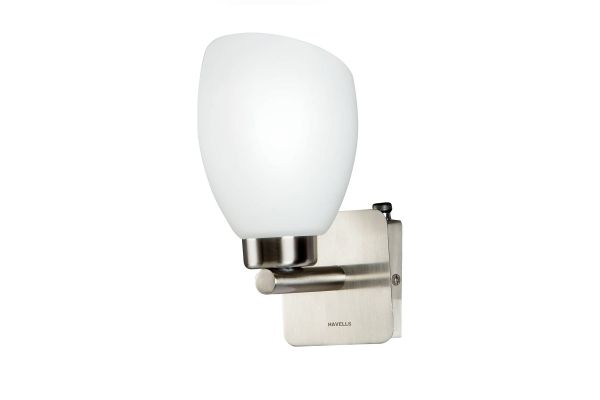 Havells Floretine WL 1LS B22 SS Wall Light White | Decorative Hospitality Lighting