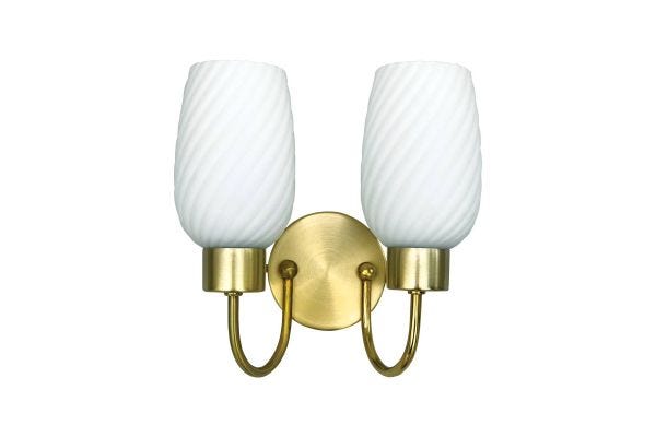 Havells Gobleto Wall Light 2LS E27 Gold | Decorative Hospitality Wall Fixture