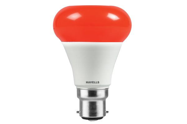 Havells LED Rojo B22 Red Mushroom Lamp 7W 30lm IP20 | Decorative Colour LED Lamp