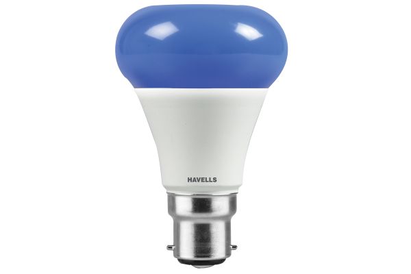 Havells LED Rojo B22 Blue Mushroom Lamp 7W 25lm IP20 | Decorative Colour LED Lamp