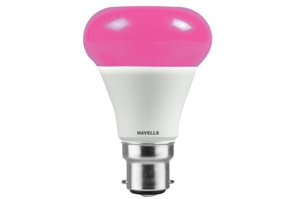 Havells LED Rojo B22 7W Pink Lamp | Decorative Coloured LED Bulb with Surge Protection