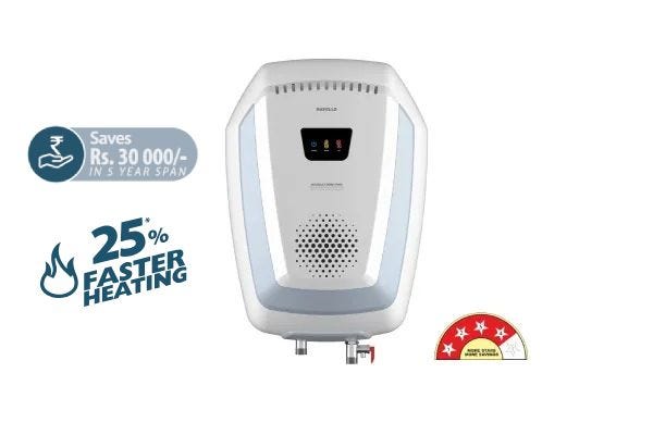 Havells Magnatron Pro Storage Water Heater 15L | Induction Technology Fast Heating Geyser