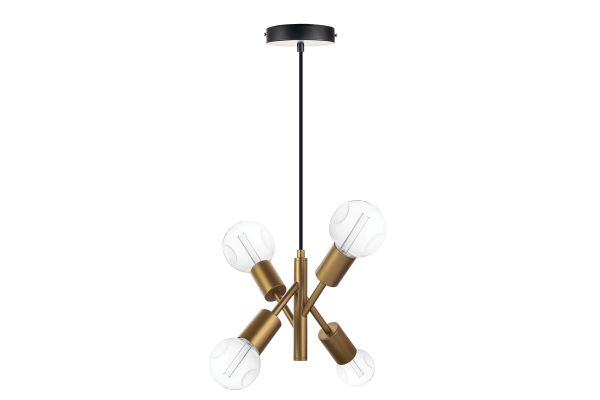 Havells Omni Pendant Light 3LS E27 Matt Gold | Premium Decorative Hanging Fixture