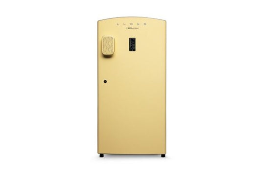 Lloyd Kolor Series 195 L Direct Cool Refrigerator 5 Star Pastel Yellow | Auto Defrost Inverter Cooling