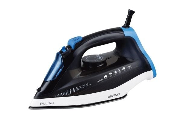 Havells Plush Steam Iron GHGSIDLK160 1600W | Teflon Soleplate with Vertical Steam