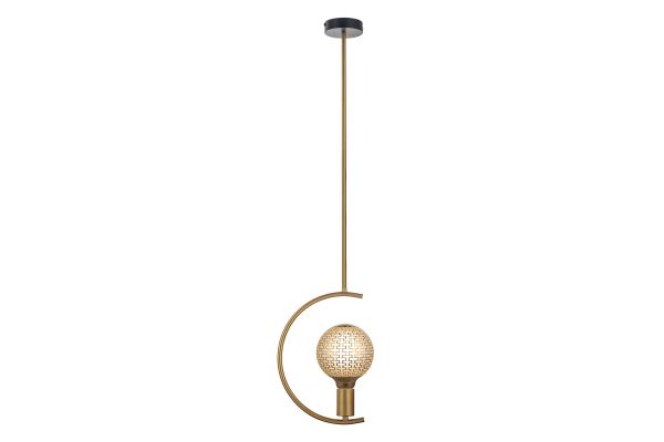 Havells Questo Pendant Light 1LS E27 Matt Gold | Premium Decorative Hanging Fixture