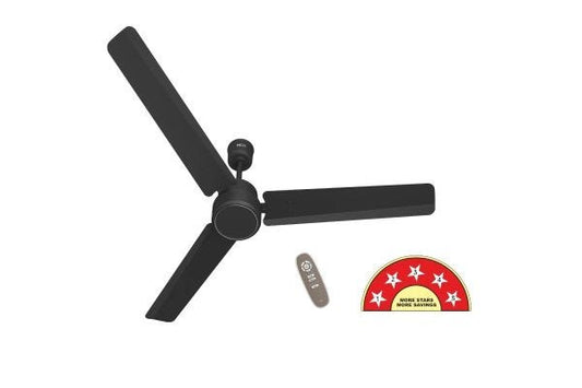Havells Energex BLDC Ceiling Fan 1200mm Matt Black | 5 Star Energy Efficient BLDC Fan