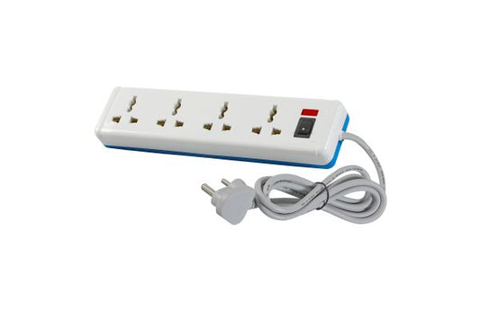 Havells Spike Star 4+1 Surge & SpikeGuard 2m AHNKXXW101 | 4 Socket Extension Board with Surge Protection