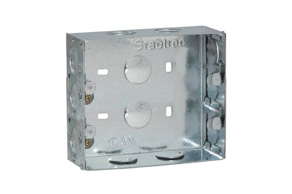 Havells 8M V GI Box ACTXMIIX08 | Rust Resistant Vertical Modular Switch Box