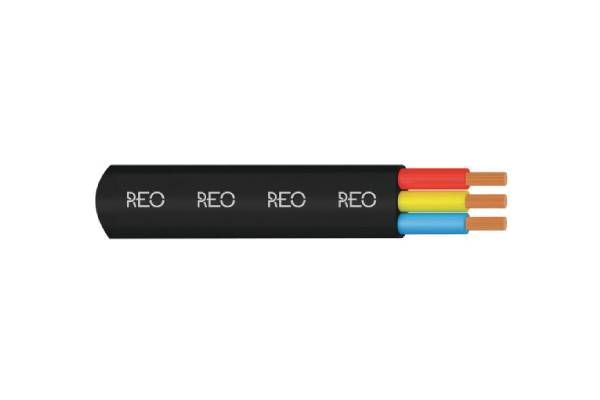 Havells FR 3 Core Flat Copper Cable 4.0 sq.mm Black 1000m WRPNDSKG34X0 | 1100V Flexible Cable