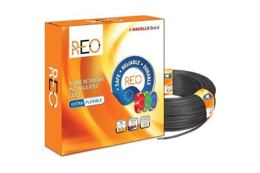 Havells FR Flexible Copper Cable 16 sq.mm Black 90m WRFFDNKA1016-c | 1100V Flame Retardant Wire