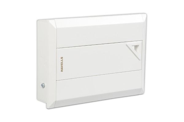 Havells X7 DD DB SPN 8 Way DHDESHODOW08 | White Double Door Distribution Board
