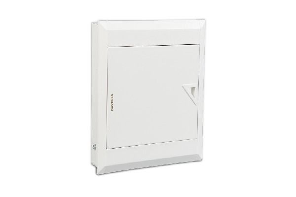 Havells X7 DD DB TPN 4 Way DHDPT HODXW04 | White Double Door Distribution Board